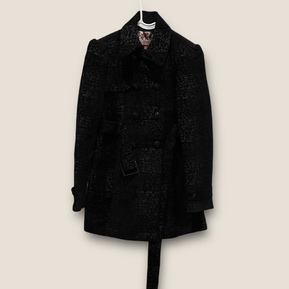 NWT: JUICY COUTURE RAZZLE DAZZLE TRENCH, SZ: S